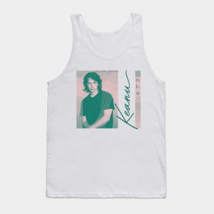 キアヌ KEANU REEVES 90s Aesthetic Fan Design Tank Top